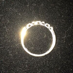 10k white gold black onyx and crystal ring
